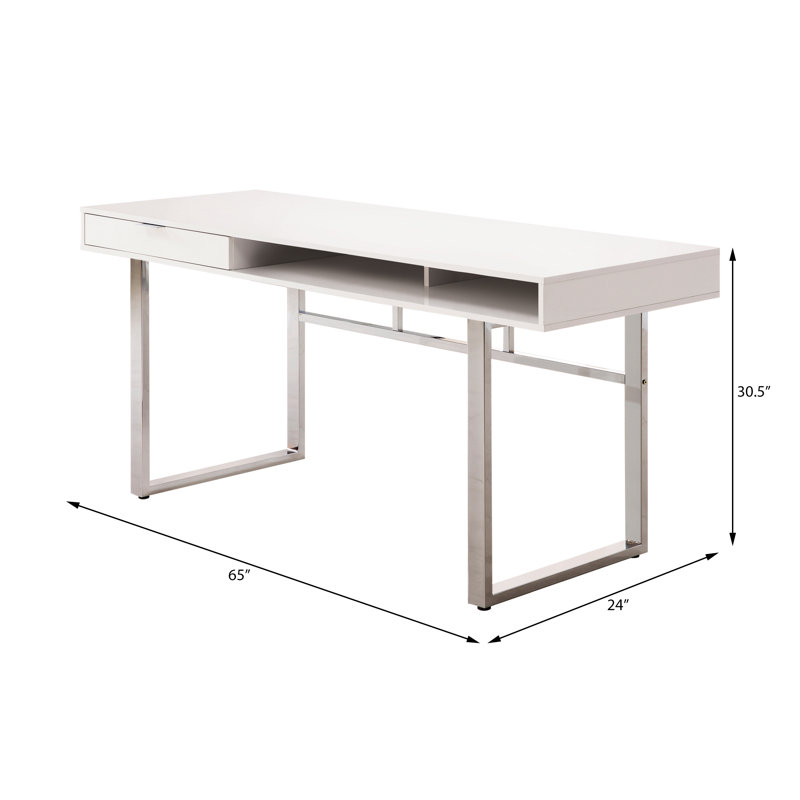 Bureau Bartholmey, Blanc / argent