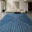 GLN Rugs Contemporary Collection - Machine Washable Modern Area Rug, Contemporary Washable Rug, Non Slip Area Rug, Abstract Living Room Rug, Bedroom Rug, Bathroom Rug (Blue Rug)-259992388