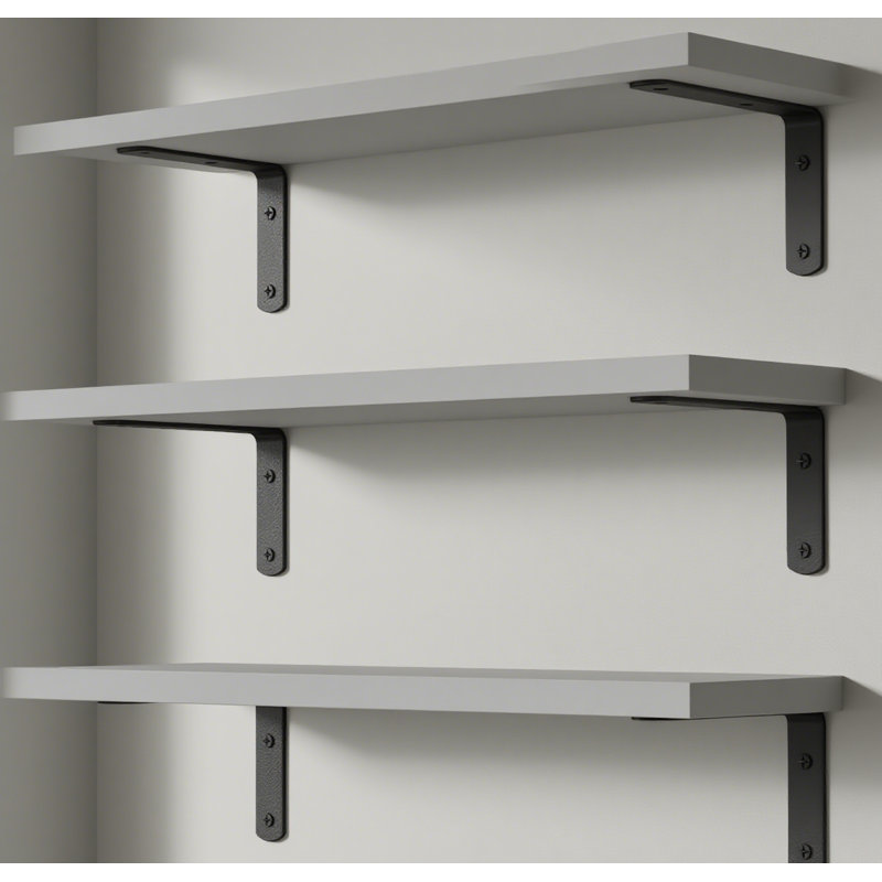Floating Wall Shelves Set Of 3, Wood Wall-Mounted Shelves For Bathroom, Bedroom, Living Room Storage And Décor, Gray