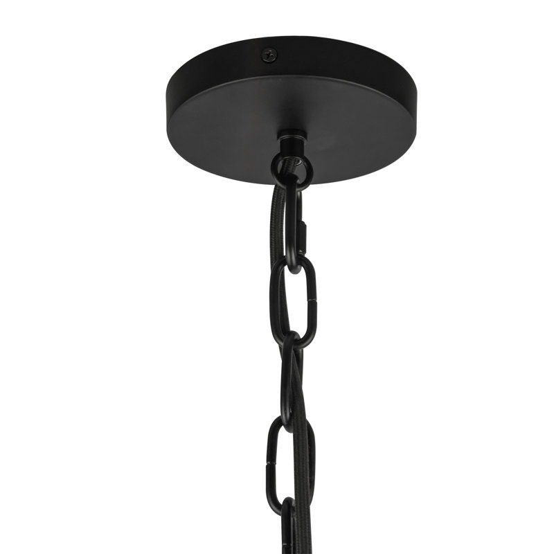 Luminaire suspendu 7 po Cherise, Noir, H 86,88 po x l 11,88 po x P 11,88 po