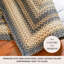 Tapis noir / brun / crème en jute tressé de qualité supérieure Dairius-1163692133