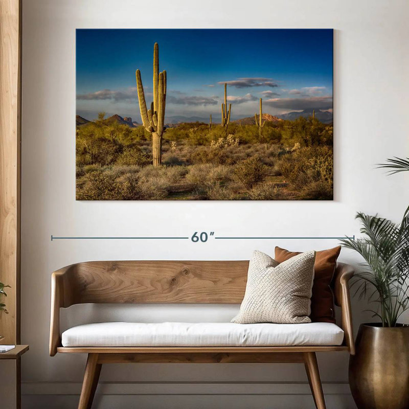 Harnek Arizona Desert Cactus, H 34 po x l 51 po