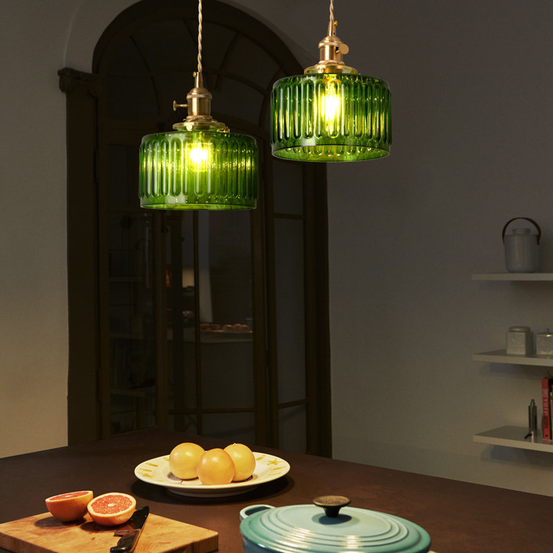 Adecyn 1 - Light Copper Drum Pendant