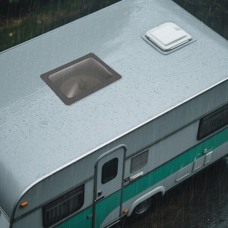 Puits de lumière PC résistant aux rayons UV pour les camping-car et les camping-car Remplacement direct avec teinte fumée