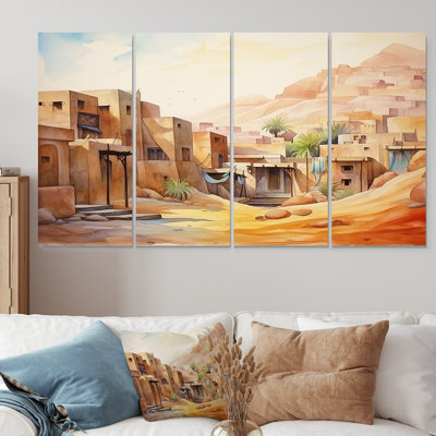 Ensemble de 4 pièces d'art urbain Urban Sands Of Égypte IV - Égypte