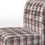 Fauteuil de chambre rembourré Rustic Farmhouse Plaid