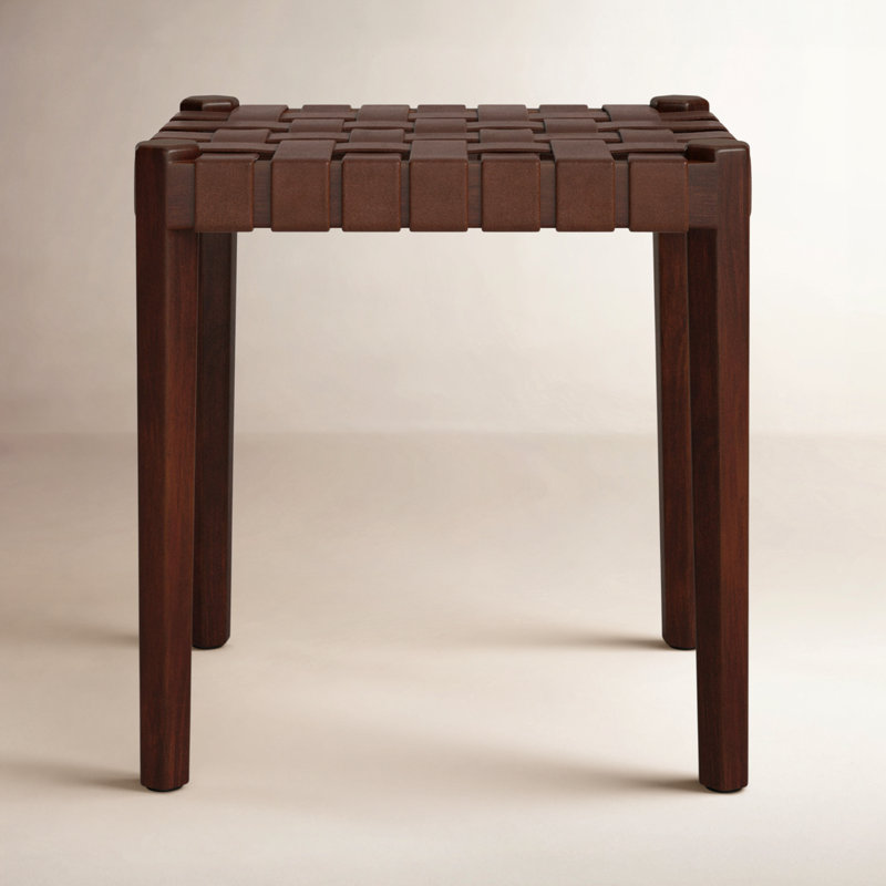 Ken Solid Wood Accent Stool