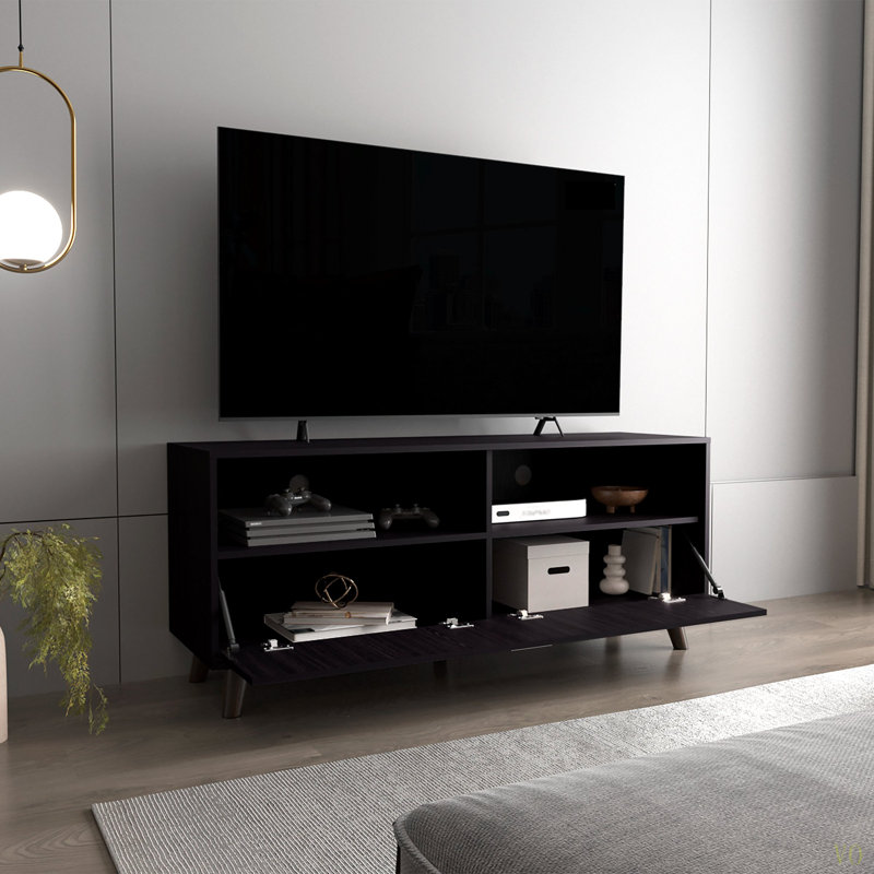Meuble télé, 1 porte, 2 tablettes