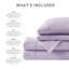 Ensemble de draps en micro-molleton 4 pièces-33090715-33090725