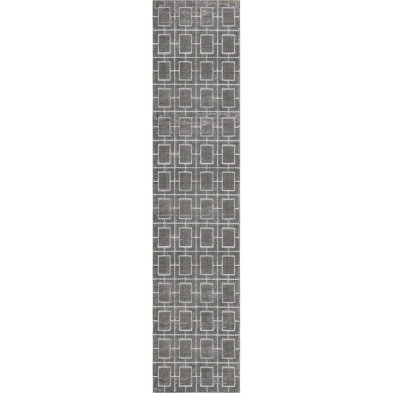 Glitzy Abstract Indoor Rug, Runner 2'7" x 12'