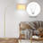 Asem 78.7'' Black Arched/Arc Floor Lamp with Remote Control, LED Bulb Included, and Big Drum Shade-1920771475-1892449798