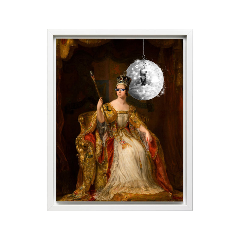 Couronnement de la reine altérée, Canvas, White Framed, 16"H x 20"W