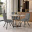 Obed 40cm H Microfiber / Microsuede Upholstered Metal Upholstered Back Side Chair-1835263519