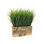 Faux Foliage Grass in Wood Planter