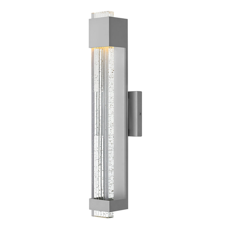 Glacier LED Outdoor Flush Mount, Bronze, 22" H x 4.8" W x 4" D
