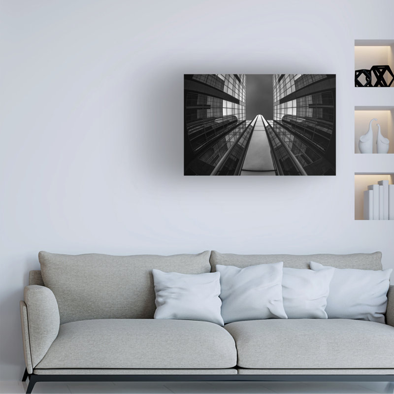 Art sur toile, "Jef Van Den Turning Shapes", H 12 po x l 19 po