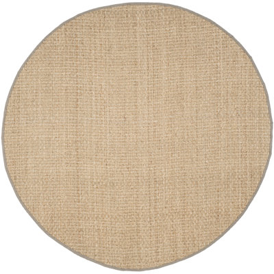 Auckland Bamboo Slat/Seagrass Natural/Gray Area Rug