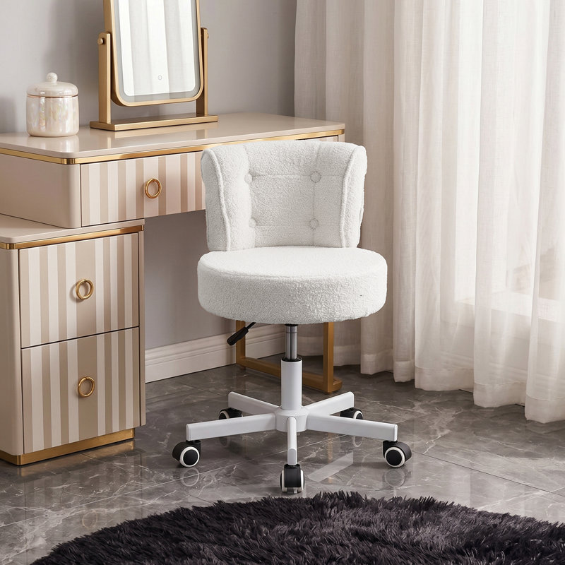 Accent Stool, White
