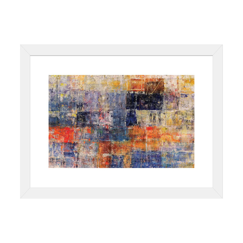 « Patchwork » par Julian Spencer, reproduction d’art, Blanc, H 16 po x l 24 po x P 1 po, Papier encadré blanc