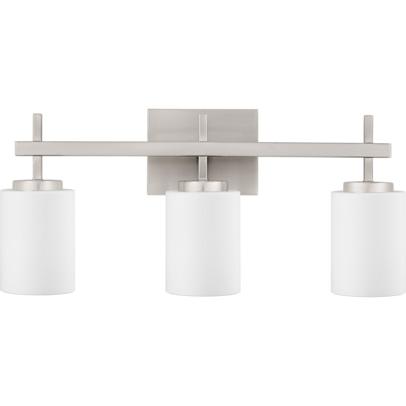 Ashleigh-Ann 3 - Light Dimmable LED Vanity Light, Brushed Nickel