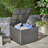 Grey Outdoor Storage Box With Resilient Iron Support, 33.07 In. Depth X Width 24.92 Height, Patio Aid Strong Frame, Deep Wide High, Solution