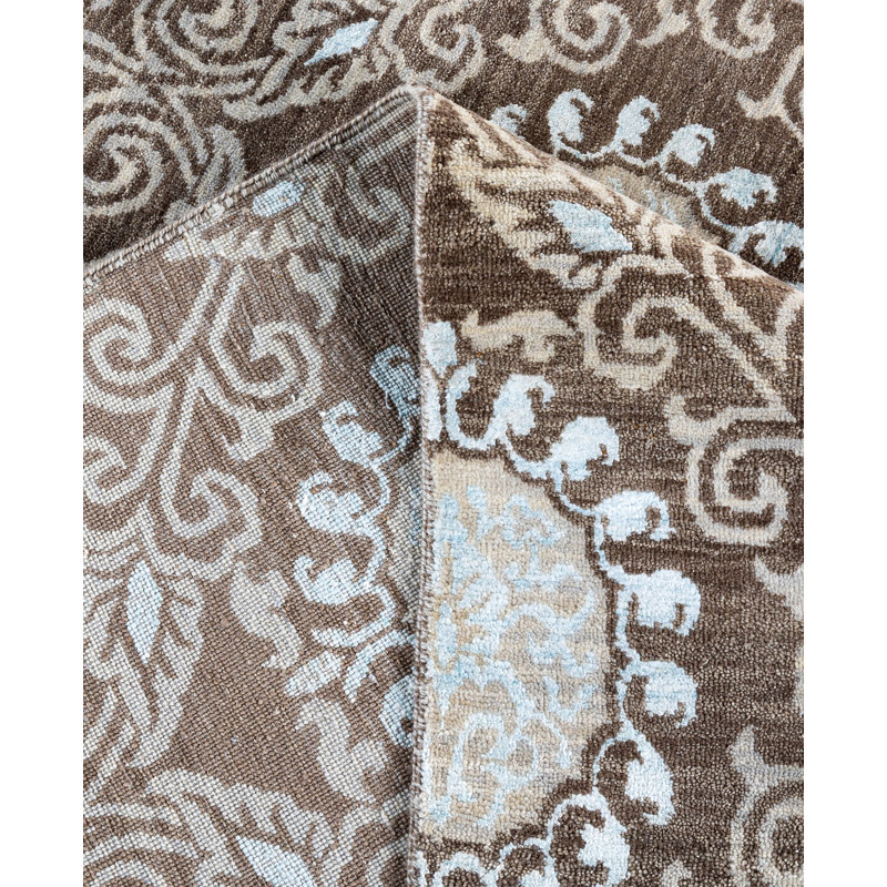 Overdyed One-of-a-Kind 9' 1" X 11' 10" Hand Knotted Area Rug