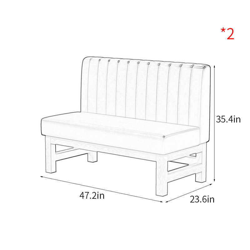 Banc de rangement Modern, Bleu marine