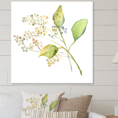 Botanical Summer Leaf - reproduction d'art sur toile