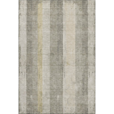 Premium Machine Washable Mehara AMF1689 Stripes Rug