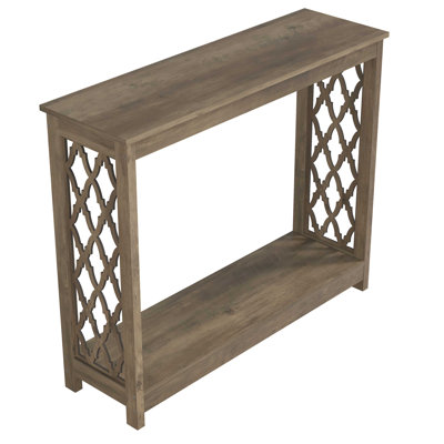 Chessani Transitional Console Table with shelf