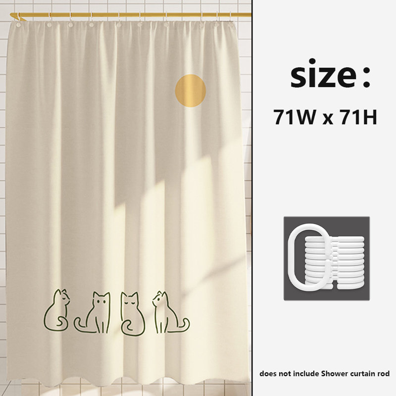 Rideau de douche en polyester