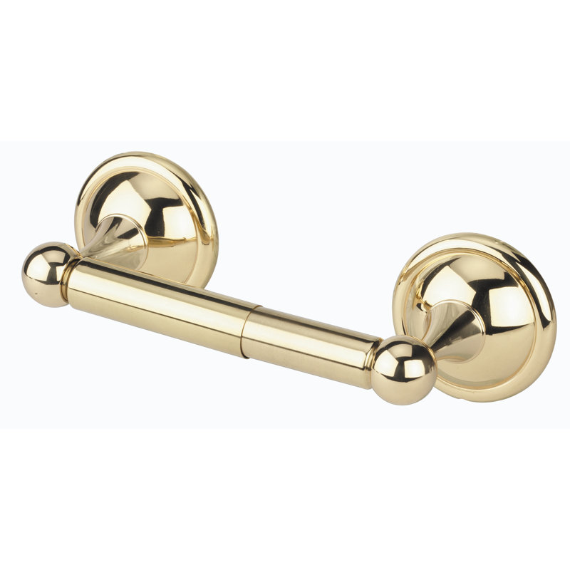 Polished Brass Wall Mounted Toilet Paper Holder