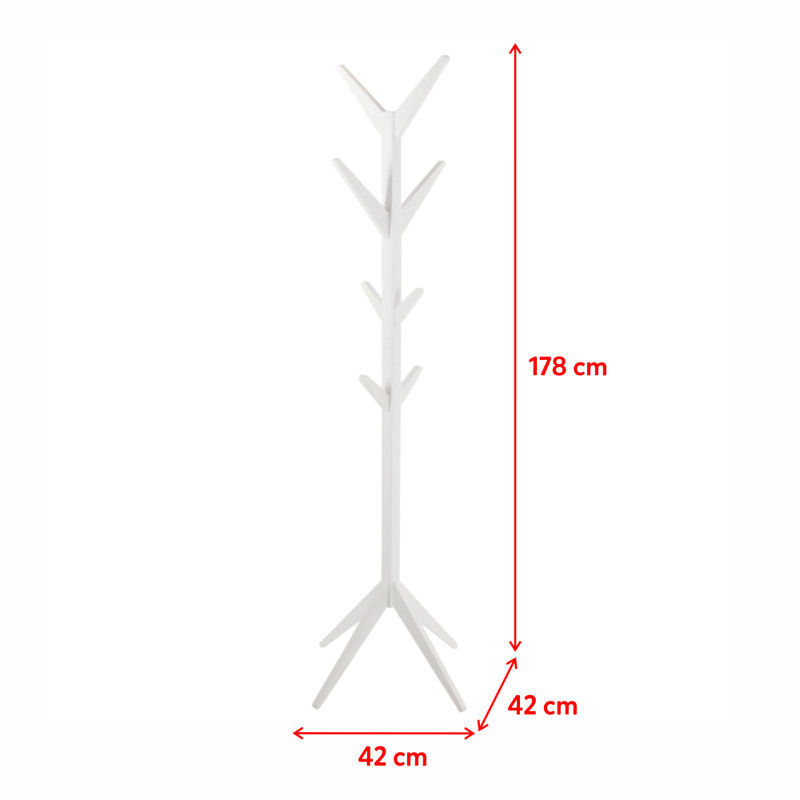 Neida Freestanding 8 - Hook Coat Rack