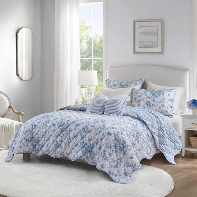 Ensemble de courtepointe 4 pièces avec coussin décoratif