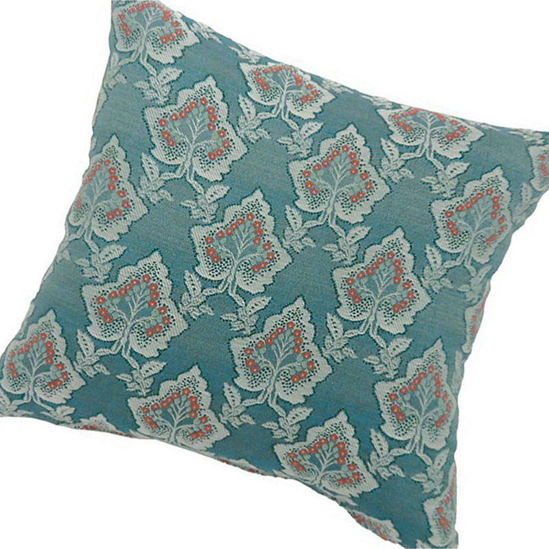 Thersa Floral Throw Pillow, 18.8"H x 18.8"W