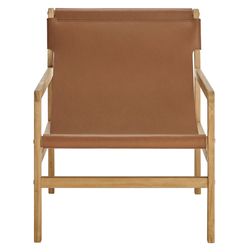 Sonora   Leather Sling Chair, Chestnut Tan