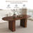 62.9 Inch Oval Dining Table