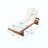 Outdoor Lounge Chair - Acacia Wood & PE Rattan Design With Cushion-1942910303