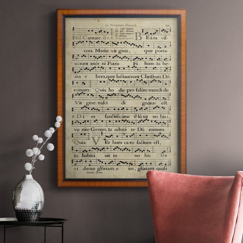 Vellum Songbook IV Premium Framed Canvas- Ready To Hang, 20" H x 16" W x 2.5" D