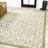 Deilani Vintage Filigree Textured Weave Green/Cream Indoor/Outdoor Rug-2008495926