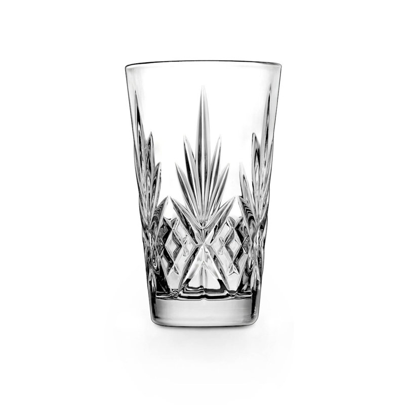 Dublin Crystal 12oz Clear Drinking Glass Set of 4