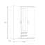 Beach 3 Door Manufactured Wood Wardrobe