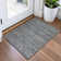 Machine Washable Indoor/Outdoor Xhevrie Pewter Rug