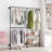 Jitander 62.99'' Adjustable Wall Mounted Clothes Rack-763298948