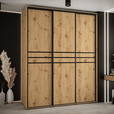 Cannes X 3 Door Steel Wardrobe