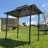 Pavillon de jardin en acier pour barbecue l 8 pi. x P 5 pi.
