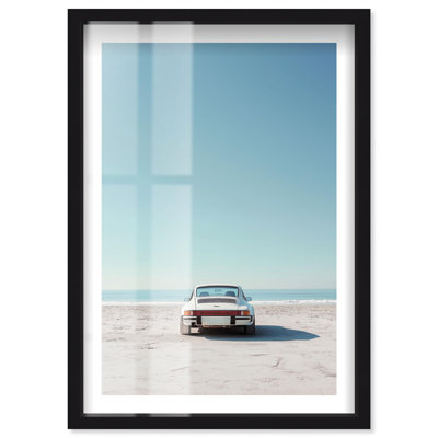 Reproduction de plage décorative bord de mer, encadré par Notoriart