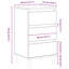 Bedside Cabinet Reclaimed Wood Medium Bedside Table-804601226