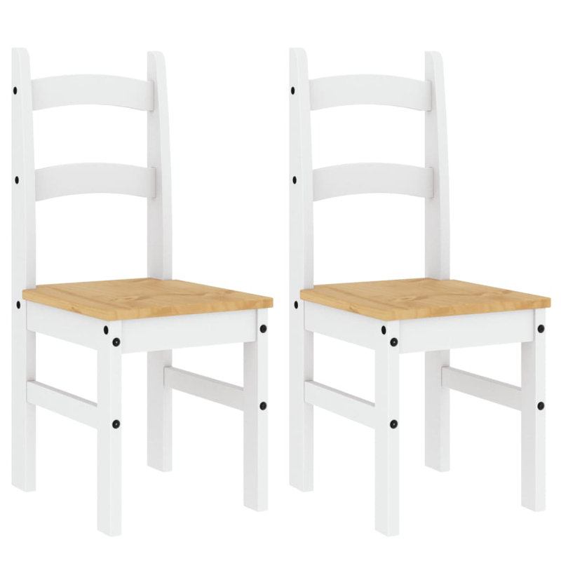 Wogina 45cm H Solid Wood Side Chair, White