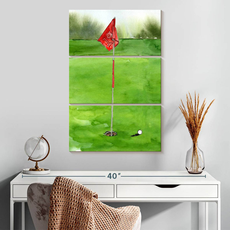 Tee Off Time I, 32" H x 20" W